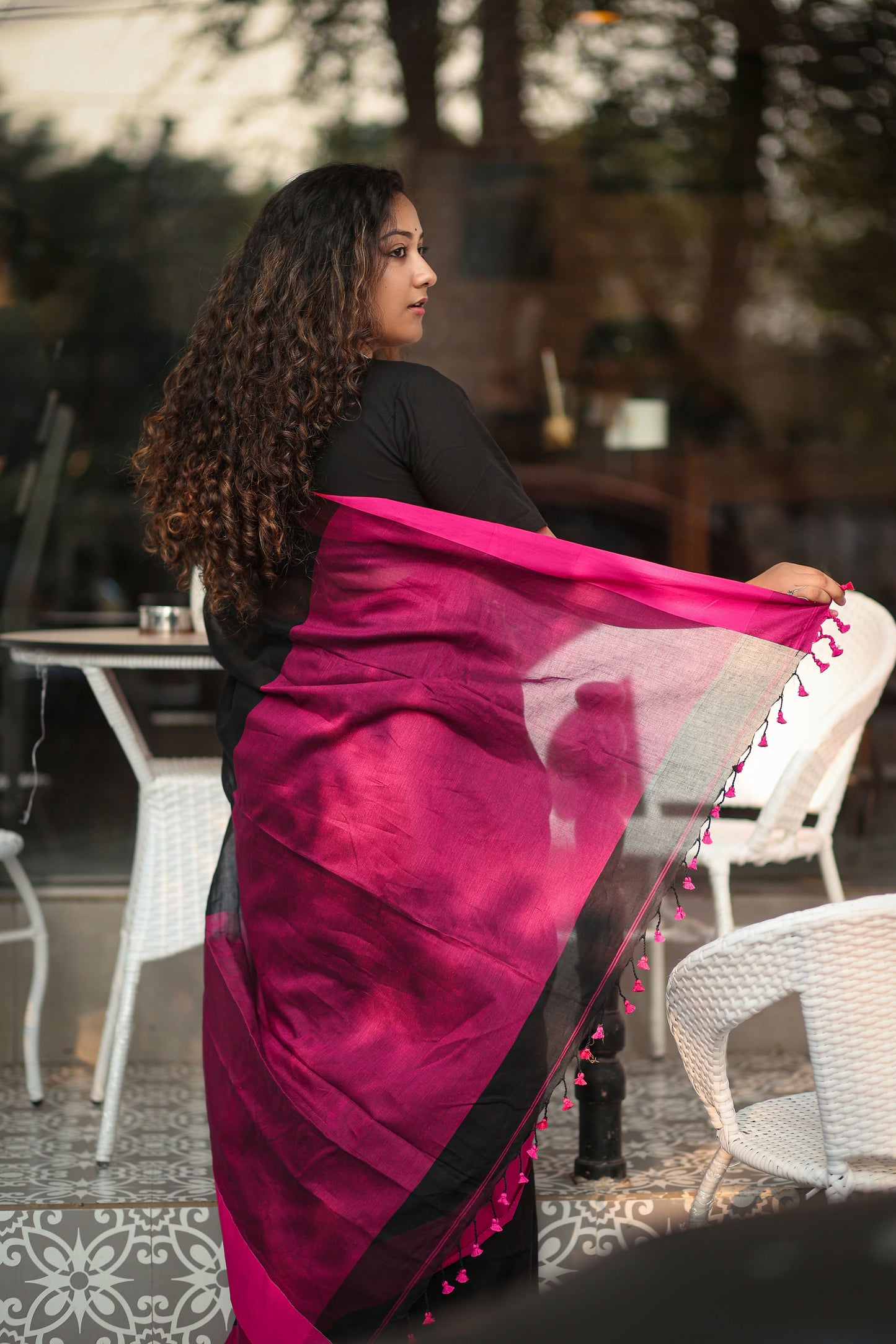 Handwoven Mulmul Cotton Saree