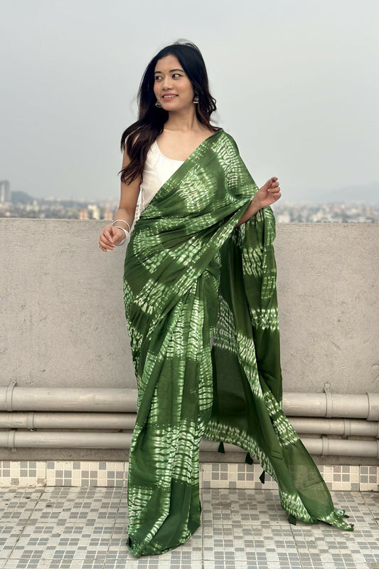 Dhaani Tie & Dye Shibori Saree