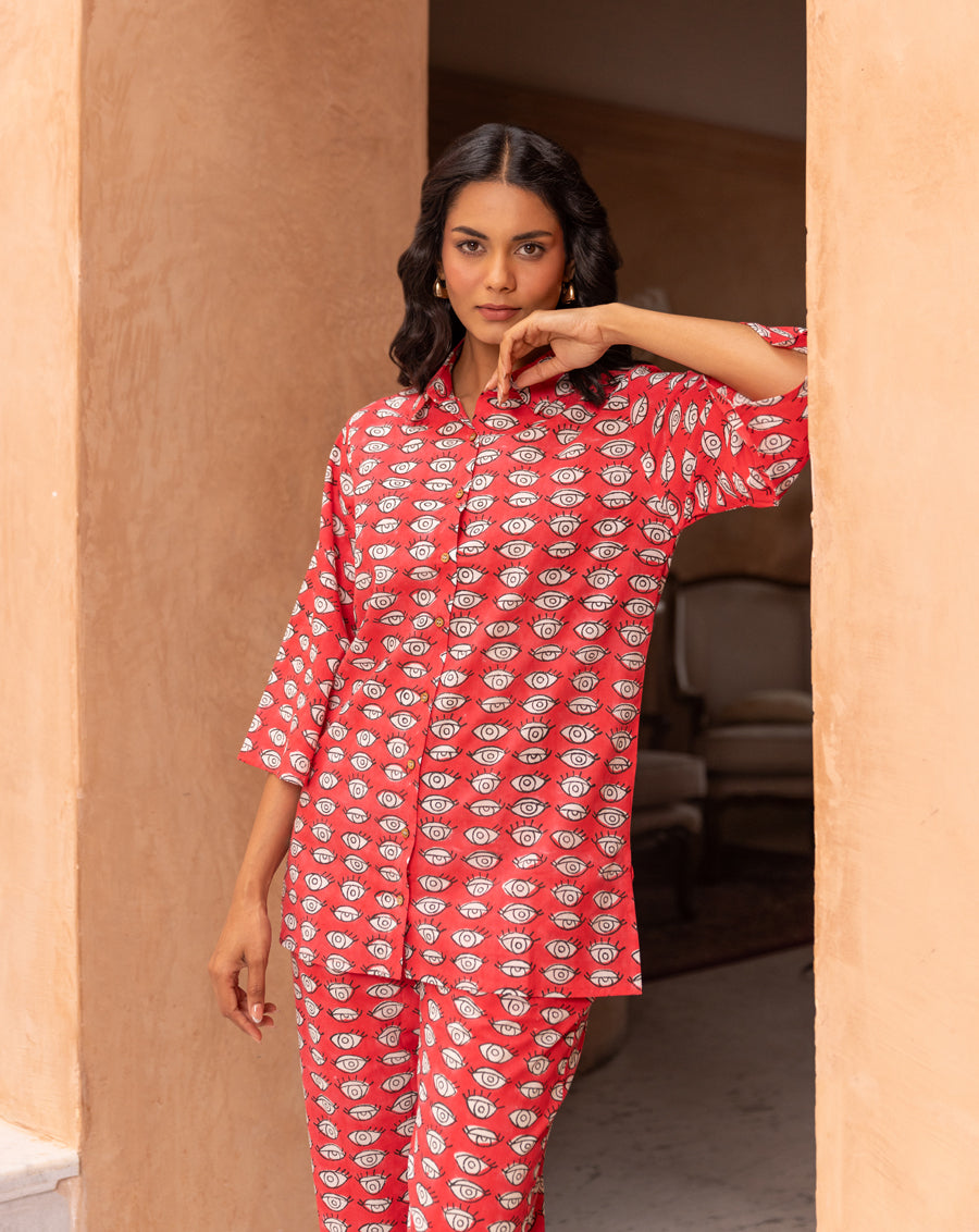 Nazar Battu Cotton Co-ord Set