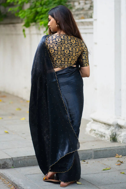 Scallop Border Organza Saree