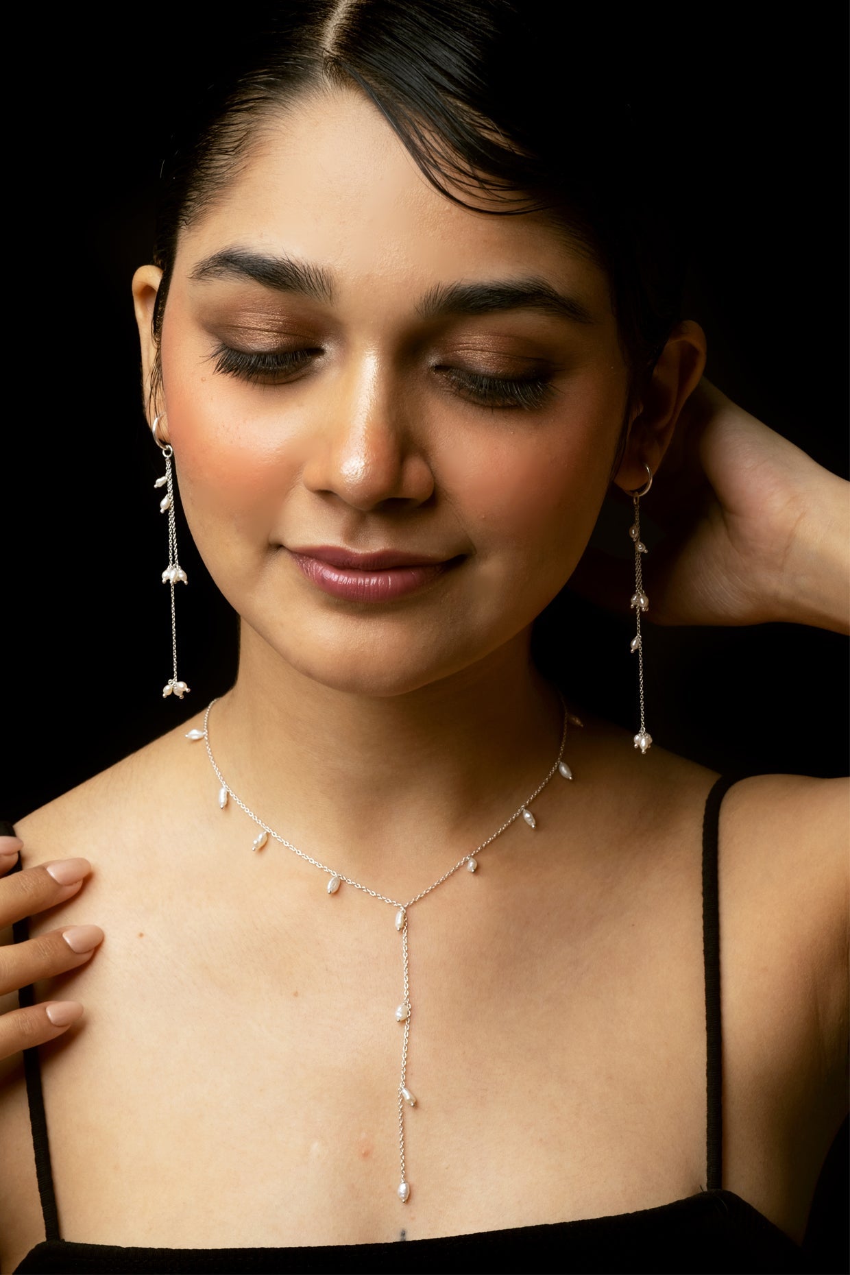 Rohini Rice Pearl Baali Danglers