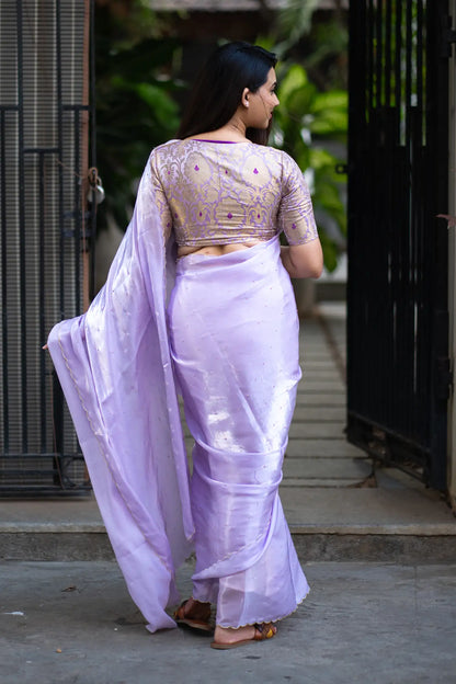Scallop Border Organza Saree
