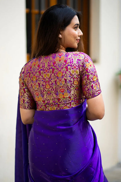 Scallop Border Organza Saree