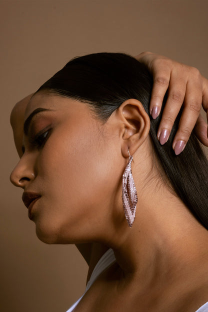 Russian Leaf Beaded Earrings
