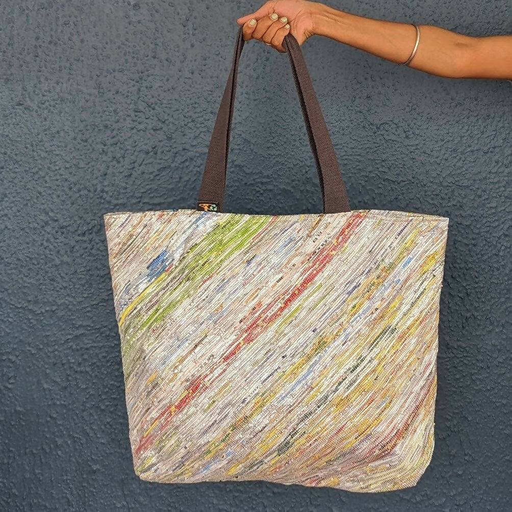 Upcycled Handwoven: The Beach Bag