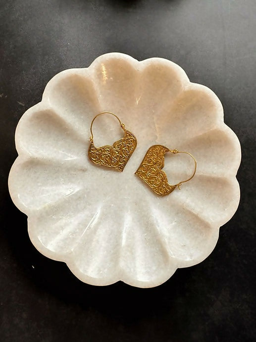 Husna Brass Earrings