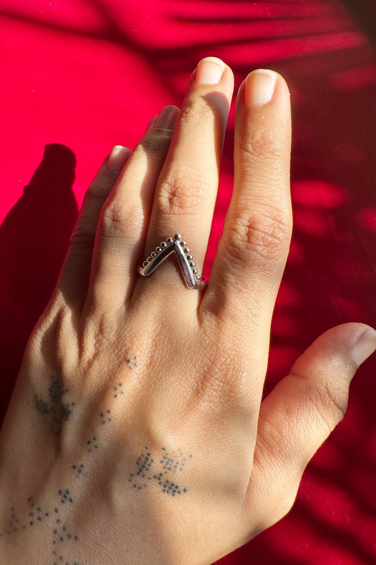 Samriddhi Ghodo Silver V Ring