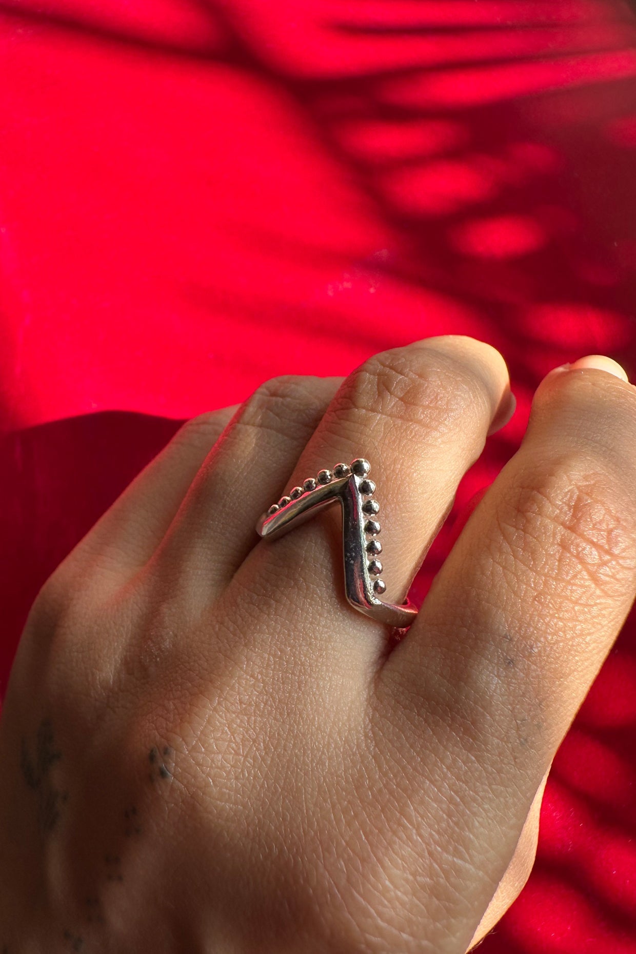 Samriddhi Ghodo Silver V Ring