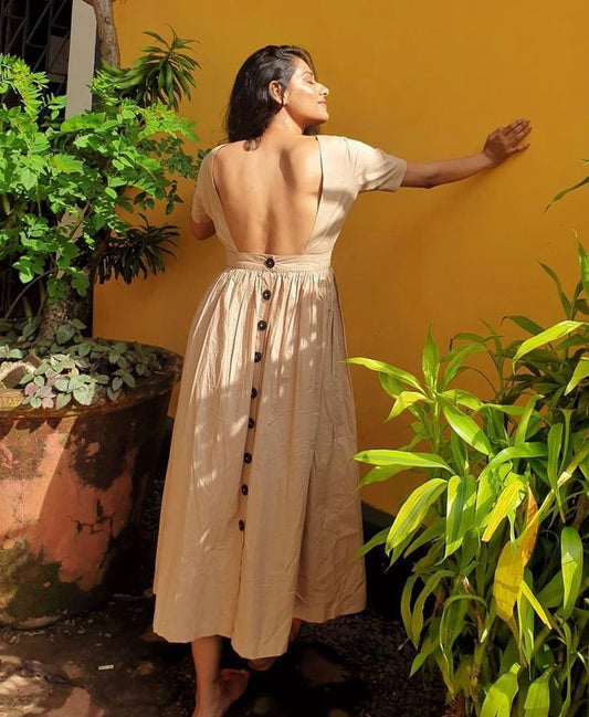 Nera Maxi Button Down Dress