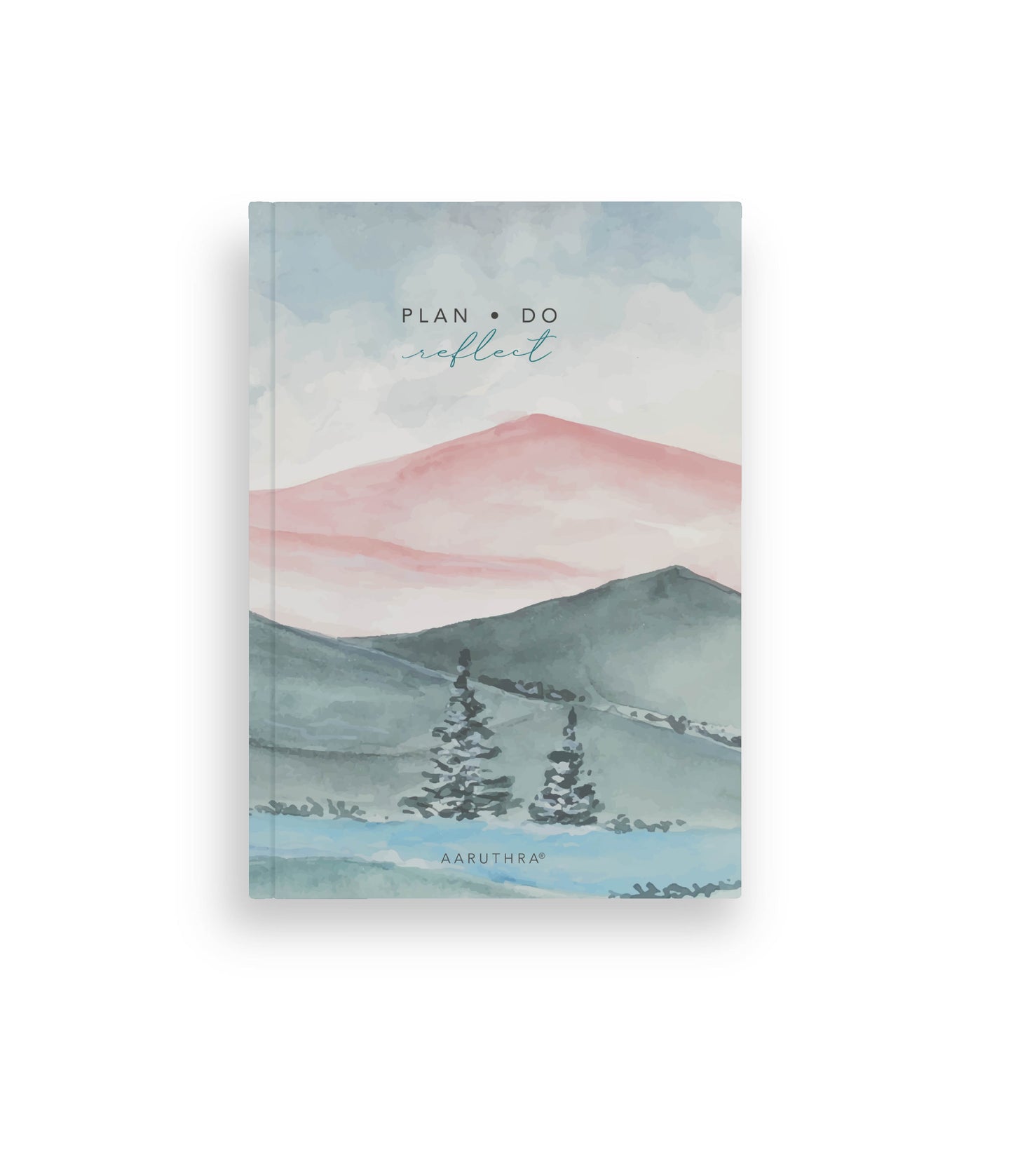 PlanDoReflect: Undated Yearly Planner + Guided Journal | Serene Landscape