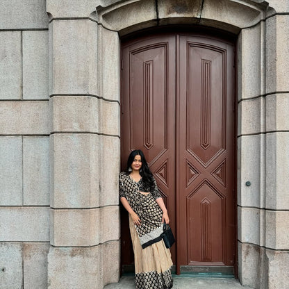 Coffee & Cocoa Mul Cotton Saree