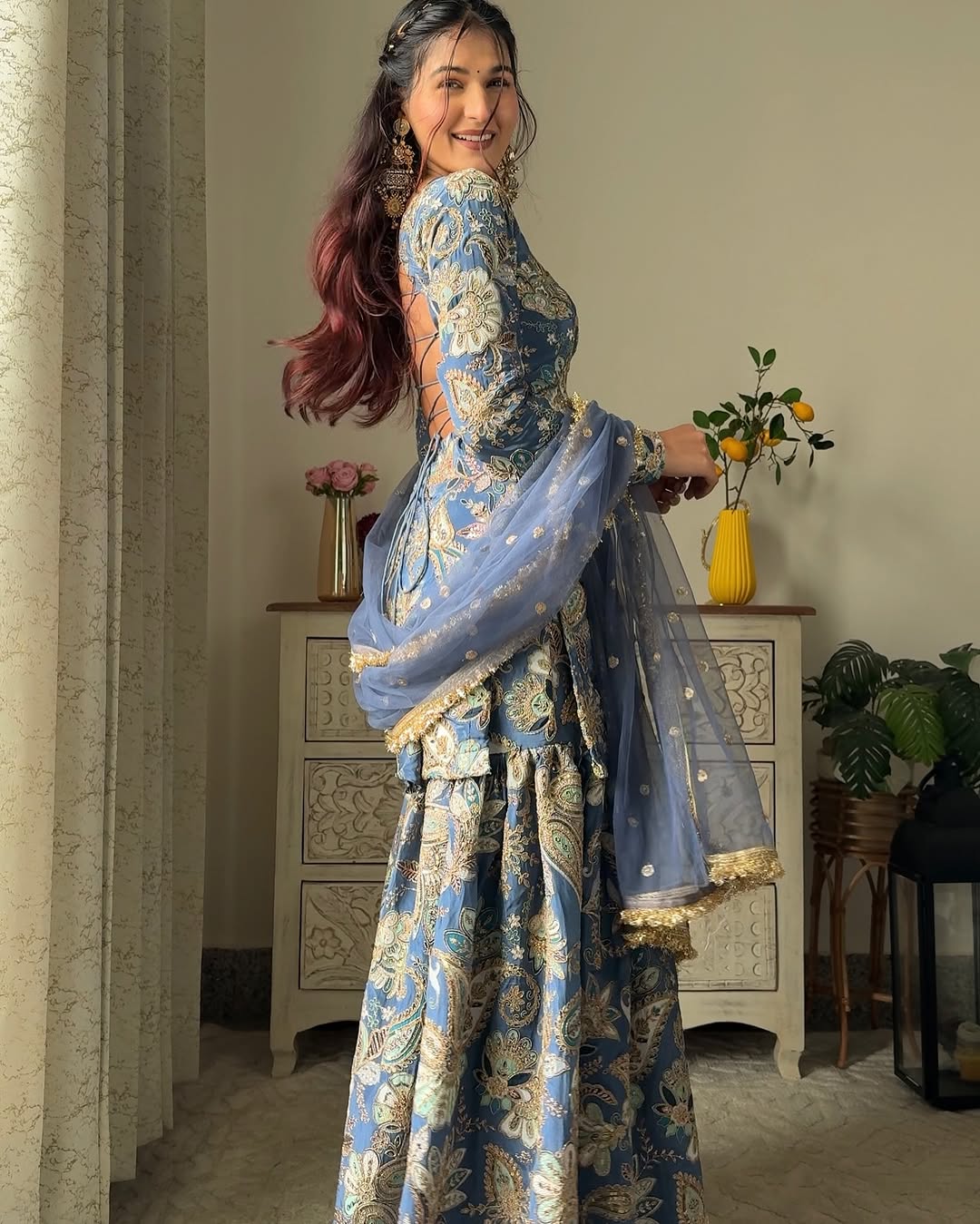 Firoza Falak Sharara Set
