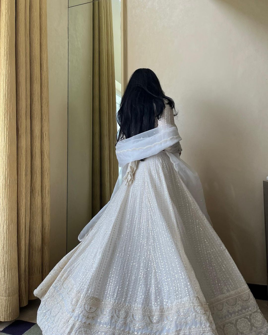 Gurleen White Chikankari Lehenga