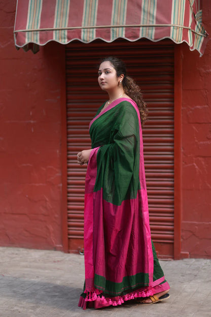 Handwoven Mulmul Cotton Saree