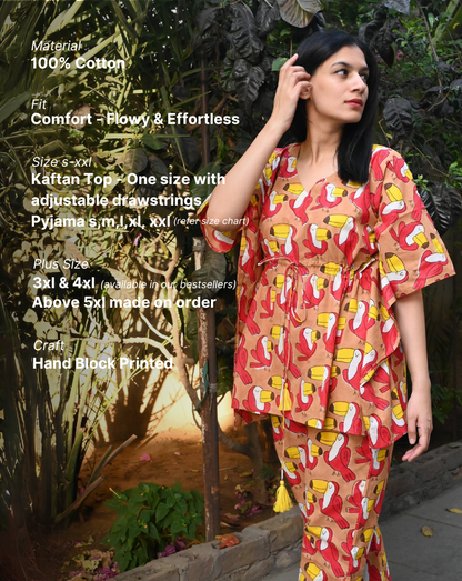 Toucan Original Chill Jams Cotton Co-ord Set