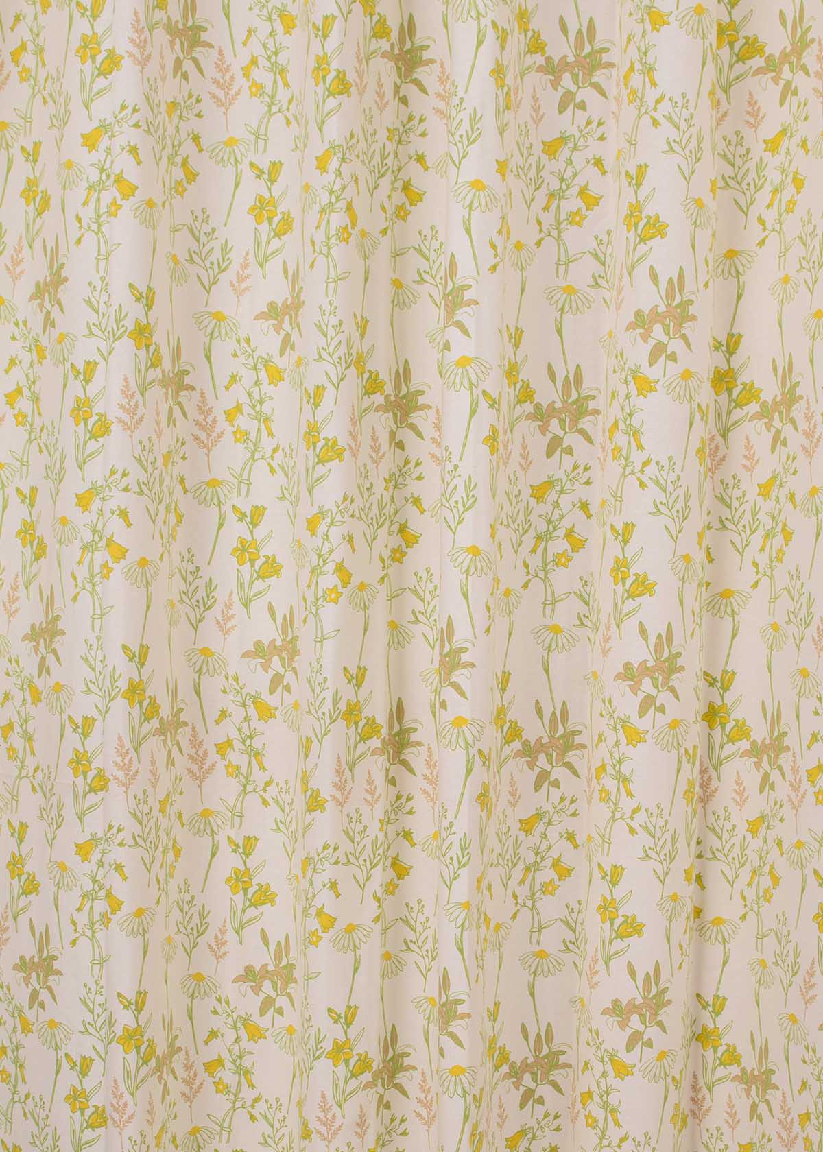 Room Darkening - Tulip Garden Cotton Cloral Curtain