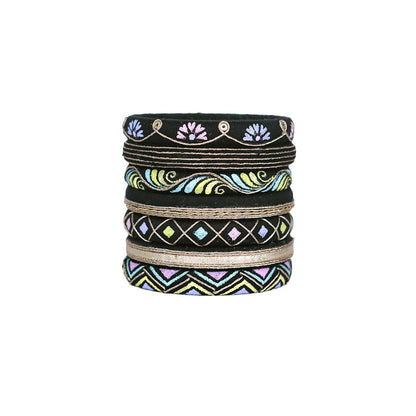 Malini Black Bangle Set