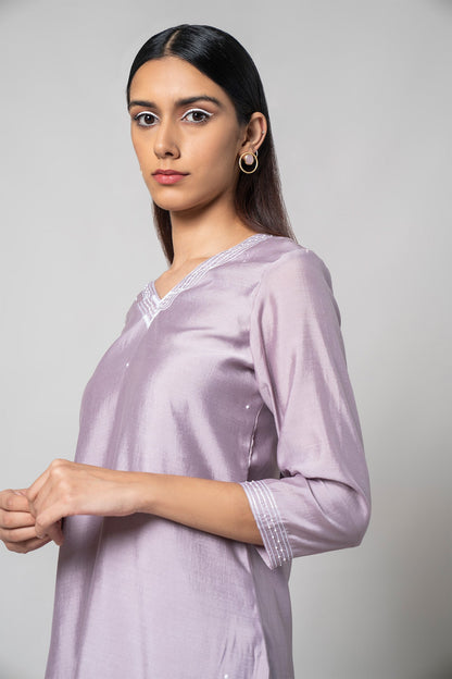 Wisteria Purple Kurta Set