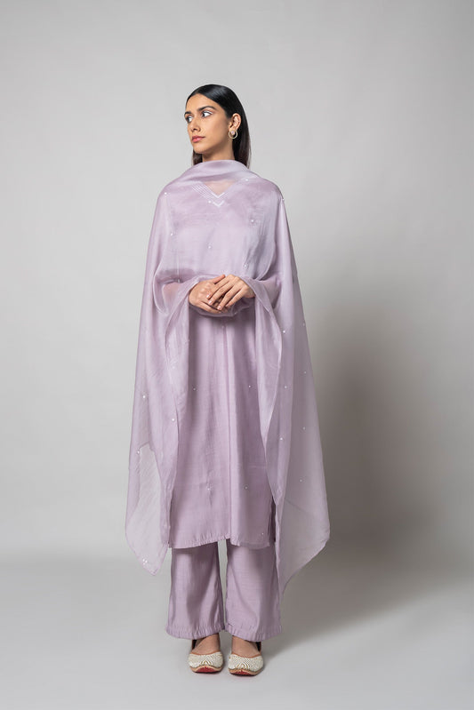 Wisteria Purple Kurta Set