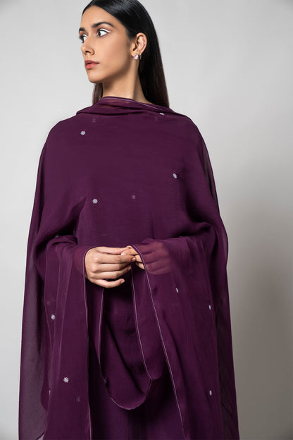 Plum Purple Kurta Set