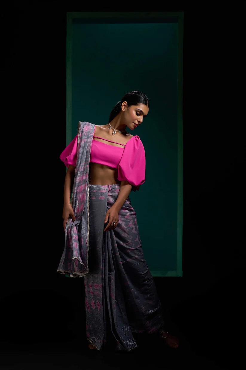 Peony Twin Tie Dye Saree