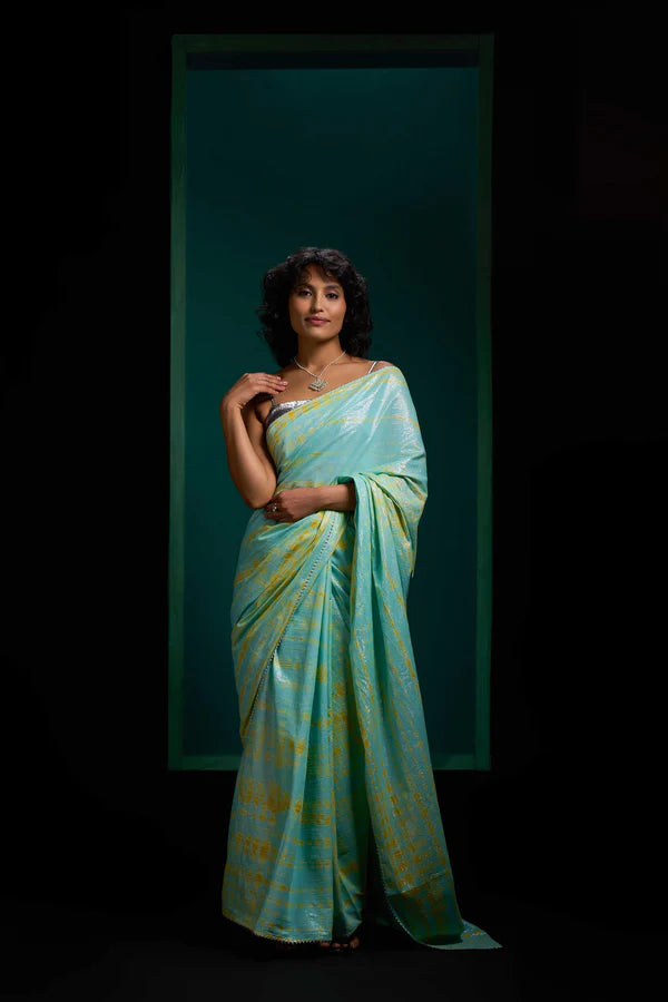 Peony Twin Tie Dye Saree