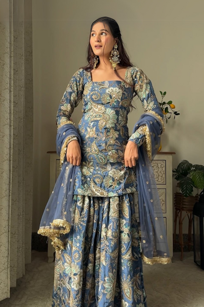 Firoza Falak Sharara Set