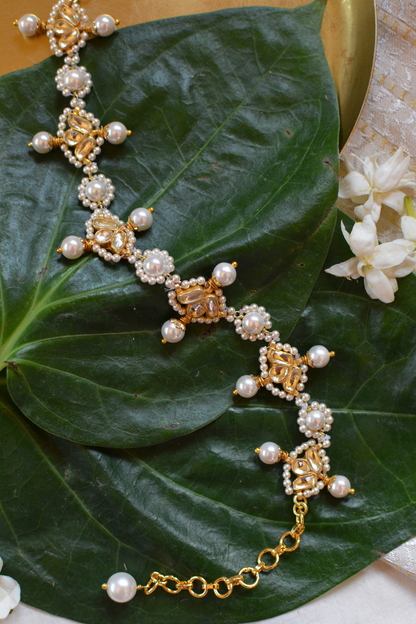 Pearl Crown Polki Bracelet