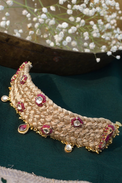 Reshami Kundankari Bracelet