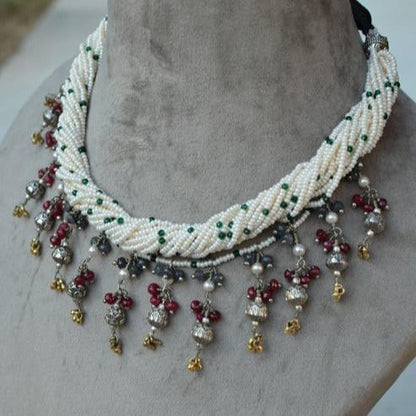 Twisted Cheed Beads Necklace