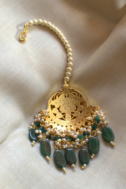 Bridal Mangtika Green