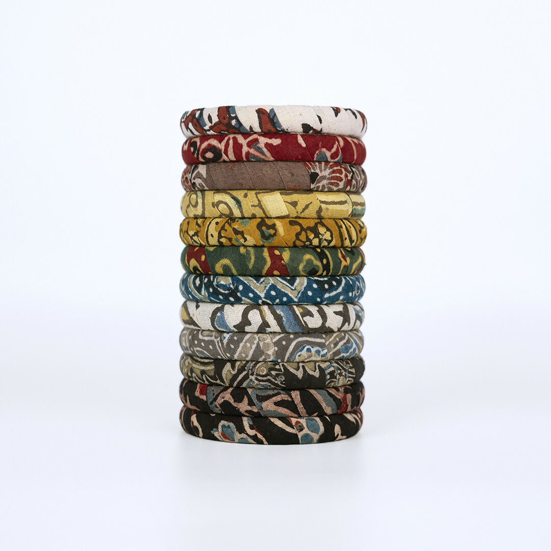 Advika Multicolor Fabric Bangle Set