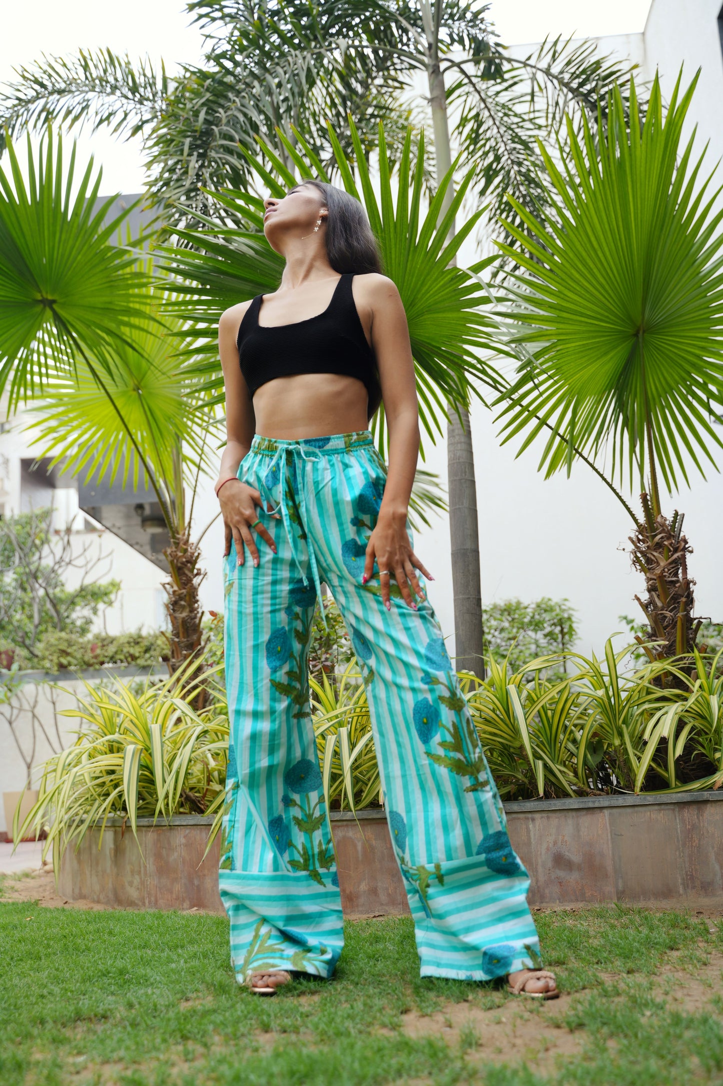 Sunrise Aqua Blue Trousers