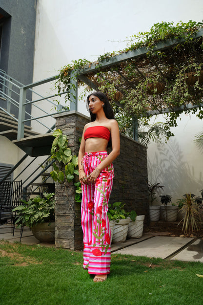 Sunrise Pink and Red Trousers