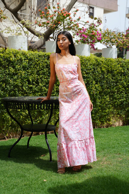 Iris Pink Maxi Dress