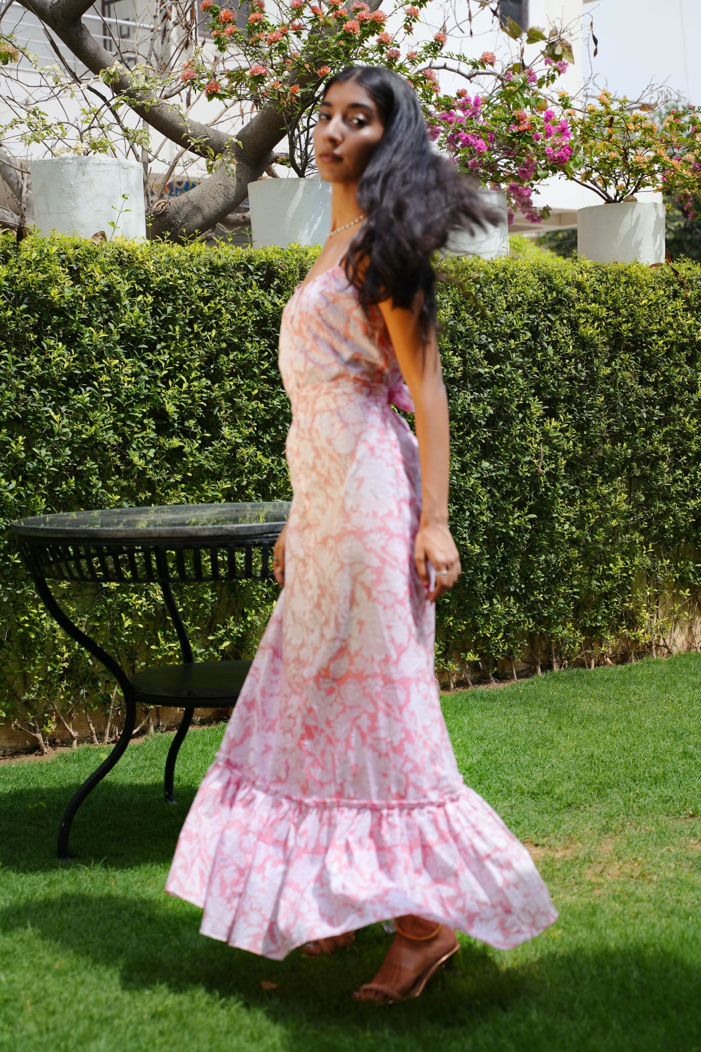 Iris Pink Maxi Dress