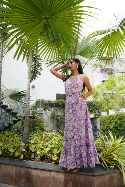 Iris Purple Maxi Dress