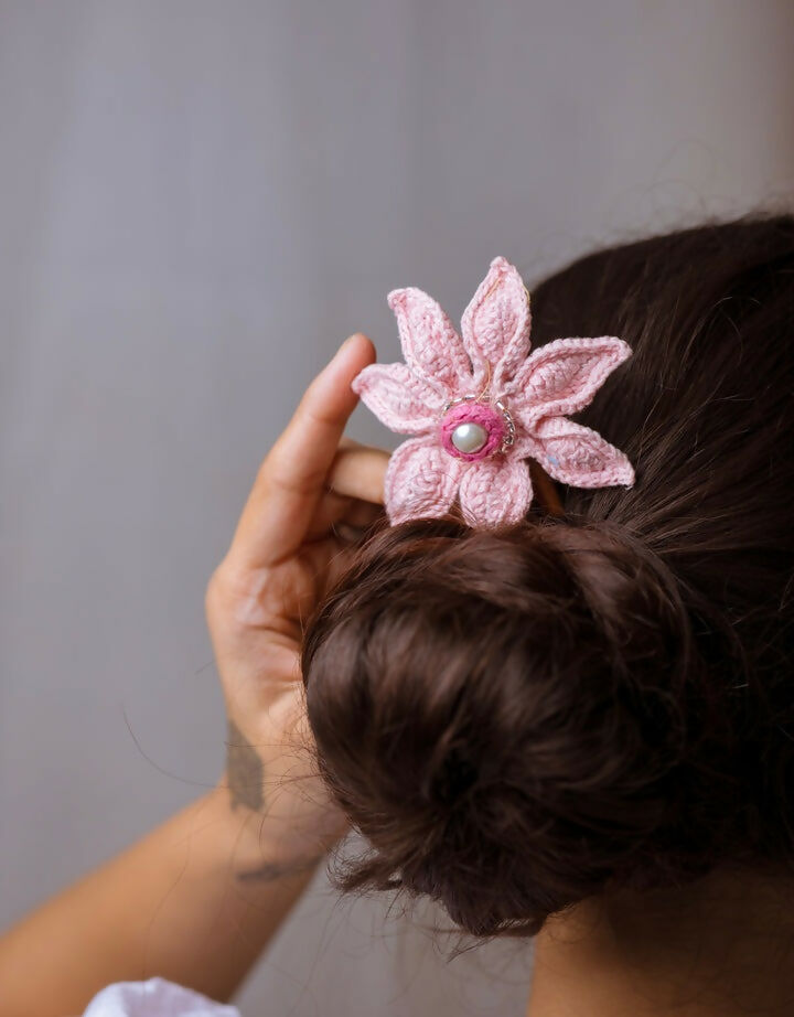 Hairstick ~ Soft Pink Cosmos