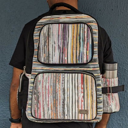 Upcycled Handwoven: The Commuter Backpack