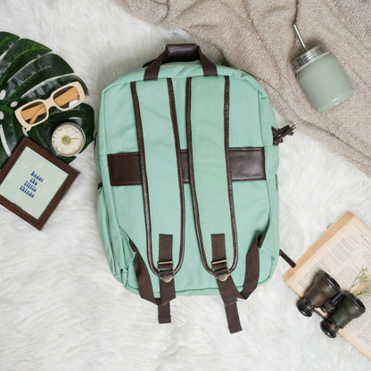 Teal wave traveller's backpack