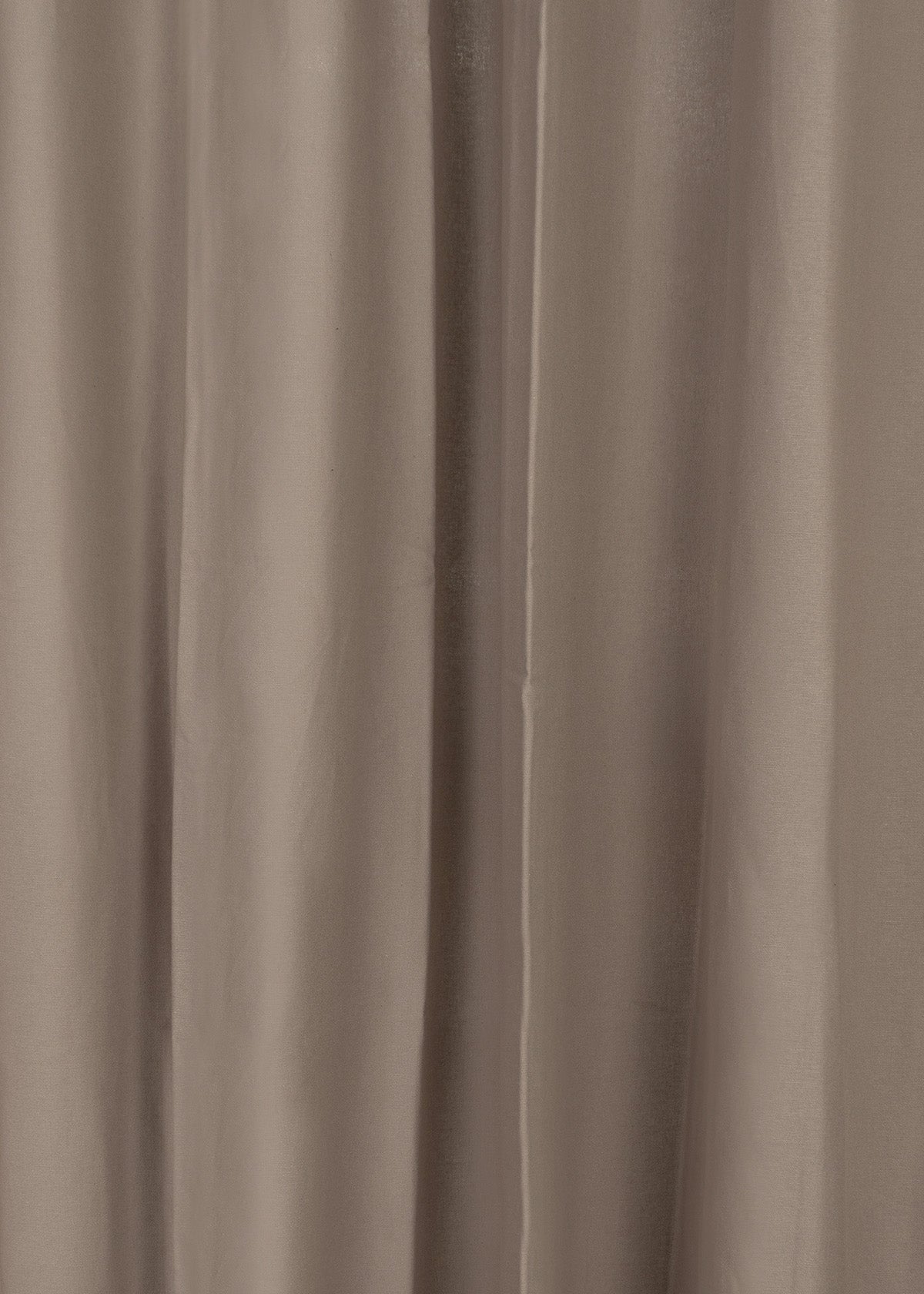 Room Darkening - Solid Walnut Grey Cotton Plain Curtain