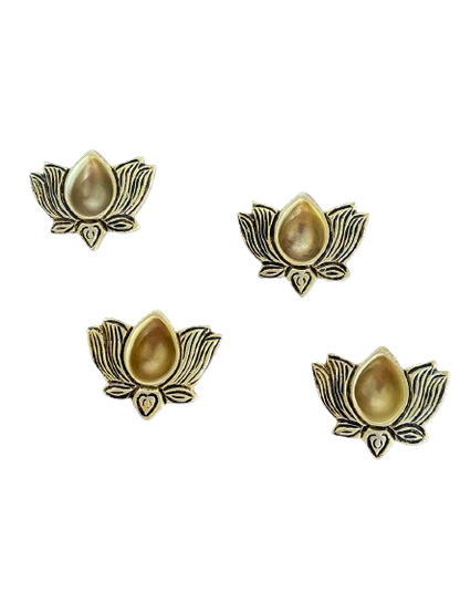 Lotus Brass Diya Gift Box (Set of 4)