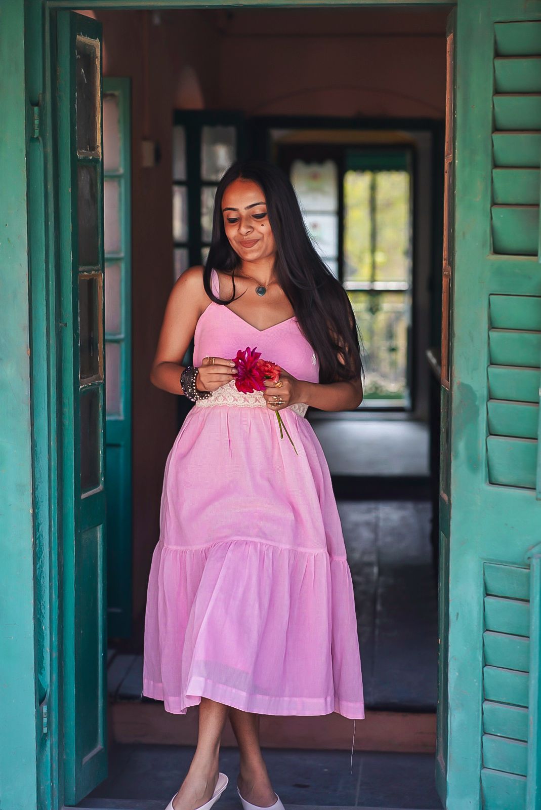 Gal Mithi Mithi Hand-woven Cotton Dress