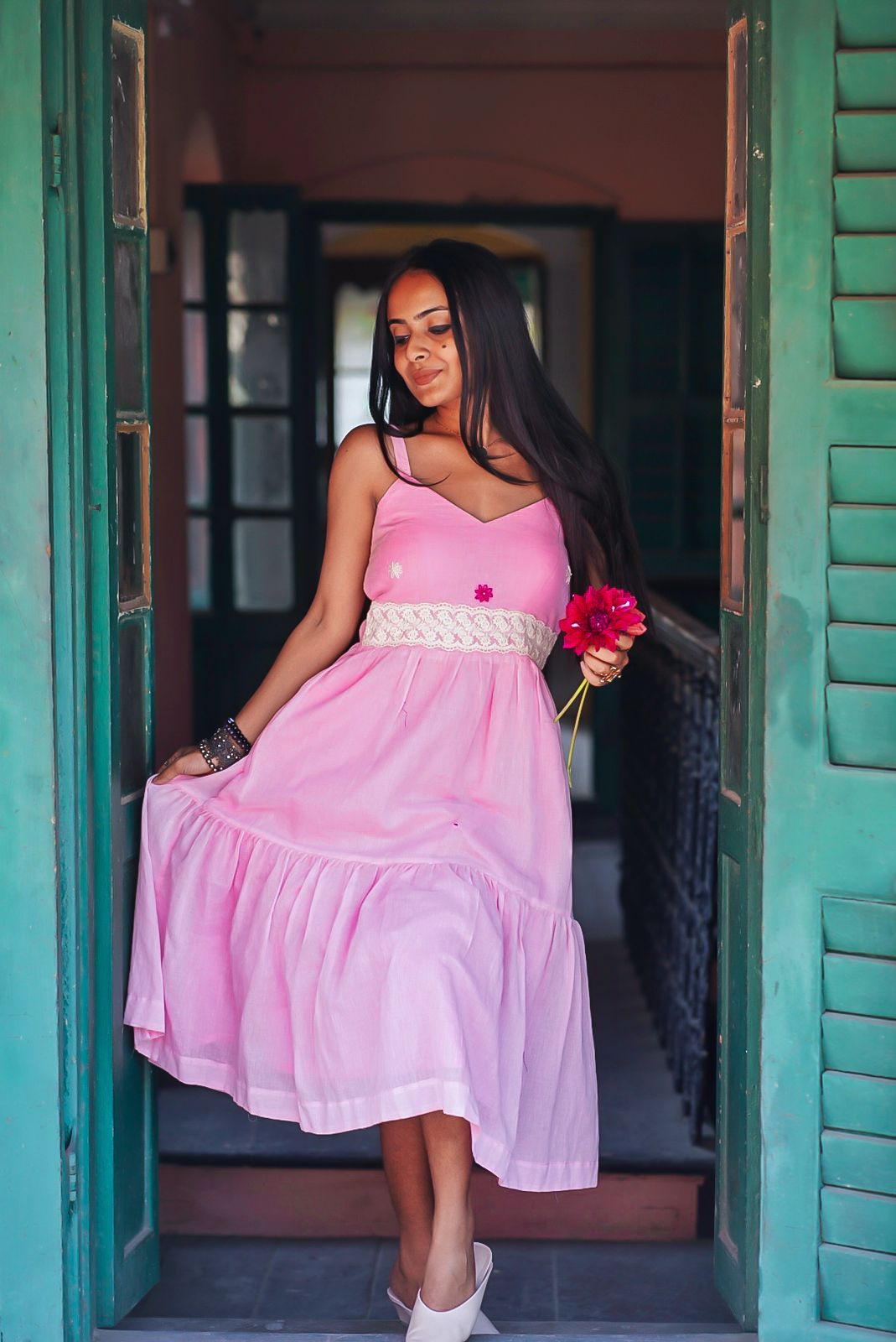 Gal Mithi Mithi Hand-woven Cotton Dress