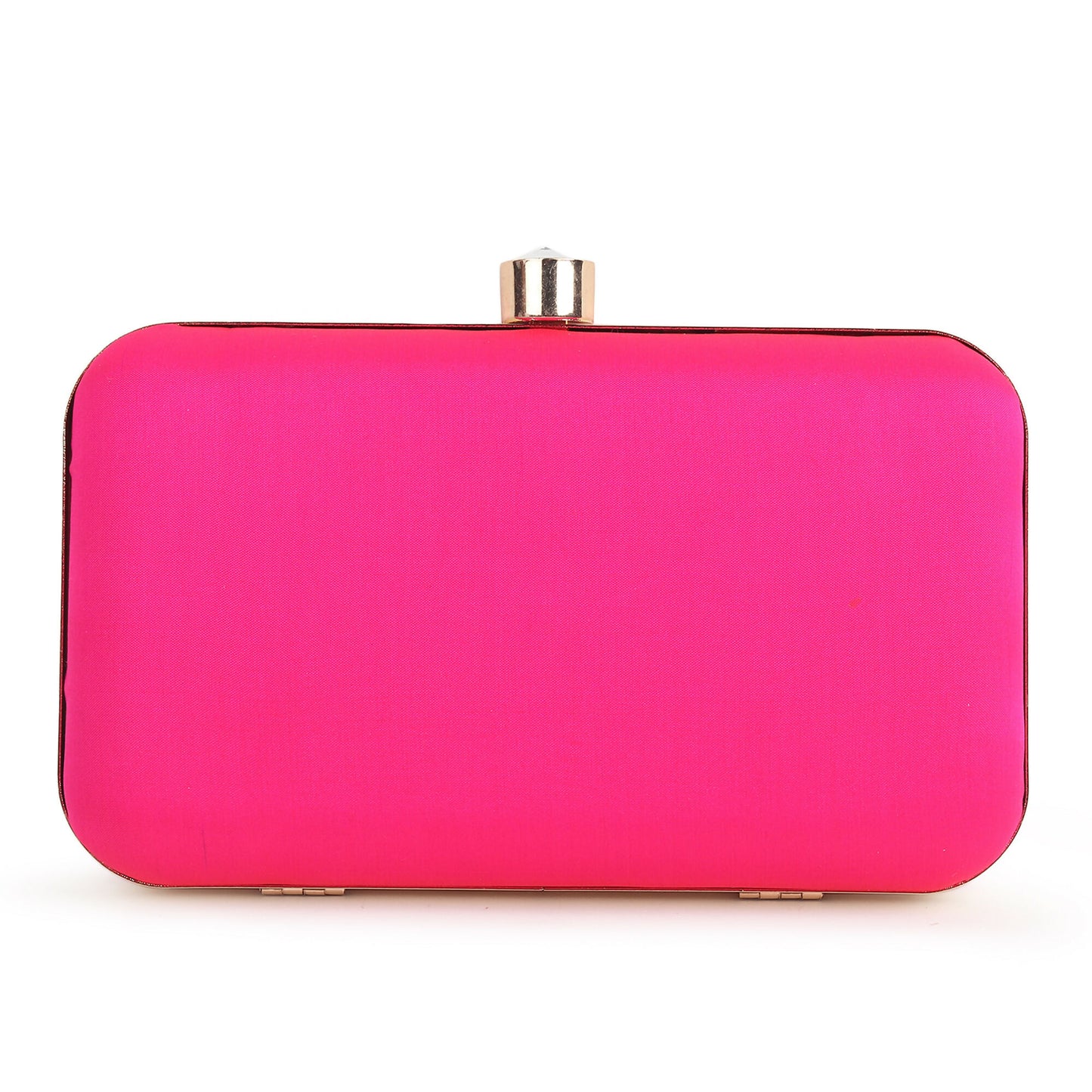 Pink Vintage Car Embroidered Clutch