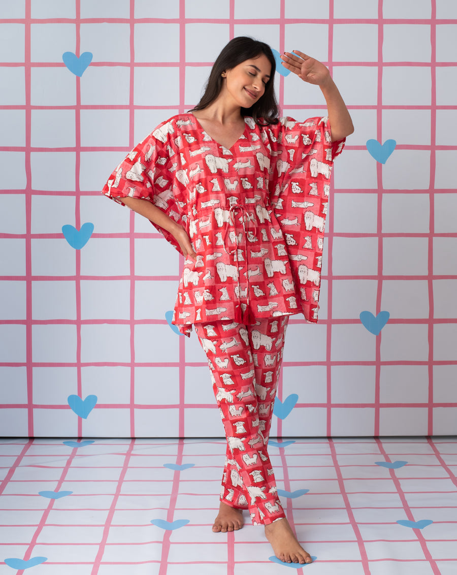 Woof Chill Jams Cotton Co-ord Set