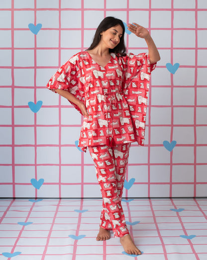 Woof Chill Jams Cotton Co-ord Set