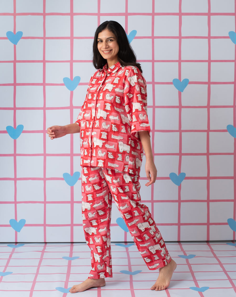 Woof Cotton Co-ord Set