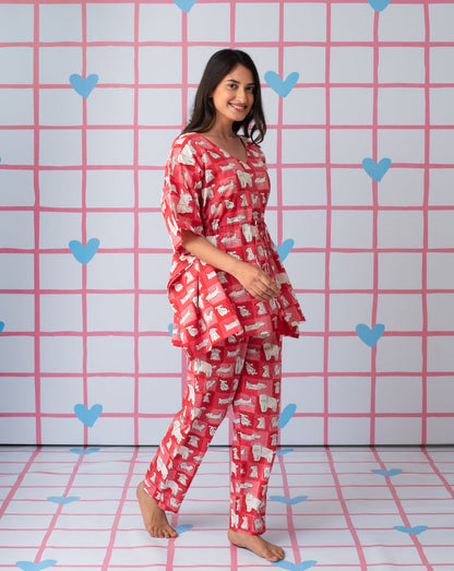 Woof Chill Jams Cotton Co-ord Set