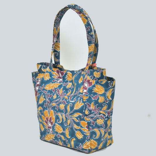 Tote Bag Blue Printed